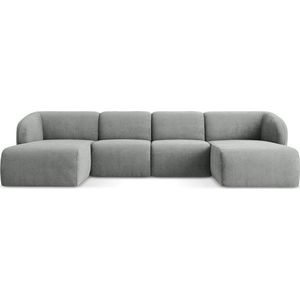 Šedá žinylková rohová pohovka (do "U") Lani – Makamii obraz