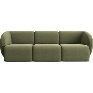 Zelená sametová pohovka 244 cm Lani – Makamii obraz