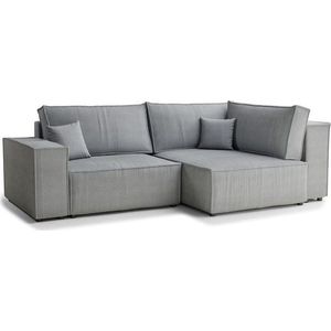 Šedá manšestrová rozkládací/s úložným prostorem rohová pohovka (pravý roh/do L) Tonga – Maison de Rêve obraz