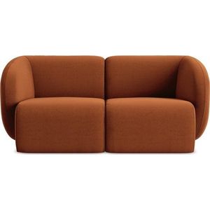 Sametová pohovka v terakotové barvě 174 cm Lani – Makamii obraz