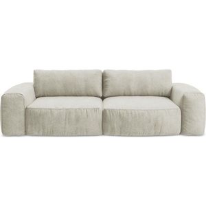 Béžová žinylková rozkládací pohovka 275 cm Kuki – Makamii obraz