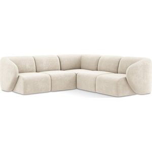 Béžová žinylková rohová pohovka Lani – Makamii obraz