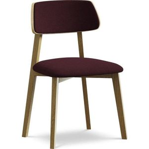 Vínová jídelní židle z masivního dřeva Niu – Makamii obraz