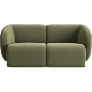 Zelená sametová pohovka 174 cm Lani – Makamii obraz