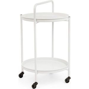Ocelový servírovací stolek ø 44, 5 cm Austin – Bizzotto obraz