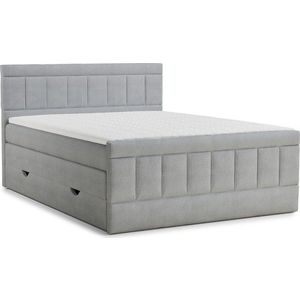 Šedá boxspring postel s úložným prostorem 200x200 cm Caya – Maison de Rêve obraz
