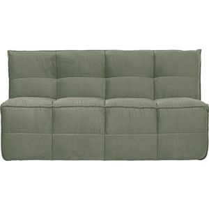 Zelená sametová polstrovaná lavice Cluster – vtwonen obraz