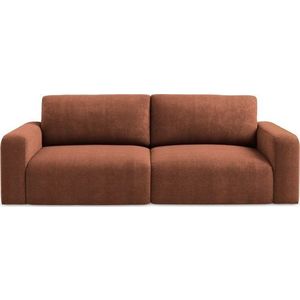 Žinylková rozkládací/s úložným prostorem pohovka v terakotové barvě 252 cm Kona – Makamii obraz