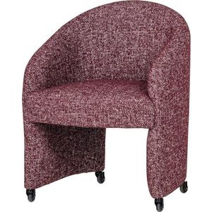 Vínová čalouněná kancelářská židle Cordo – WOOOD obraz