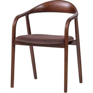 Hnědá jídelní židle s područkami z bukového dřeva Bran – WOOOD obraz