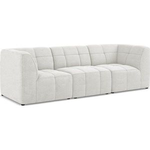 Bílá pohovka z textilie bouclé 255 cm Aloha – Makamii obraz