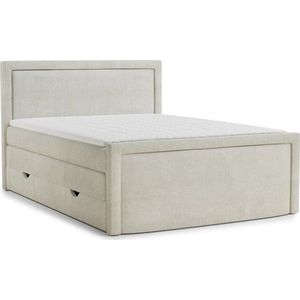 Krémová boxspring postel s úložným prostorem 180x200 cm Fresco – Maison de Rêve obraz