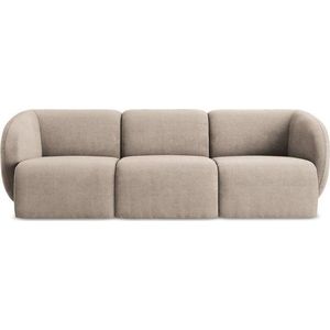 Světle hnědá žinylková pohovka 244 cm Lani – Makamii obraz