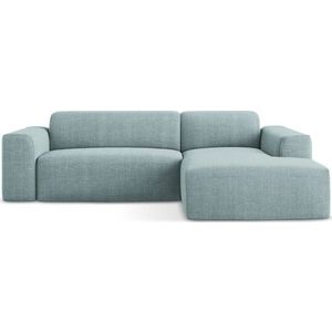 Modrá rohová pohovka (pravý roh/s lenoškou) Keli – Makamii obraz