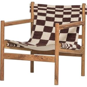 Hnědé dřevěné křeslo Zano – WOOOD obraz