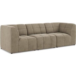 Hnědá sametová pohovka 255 cm Aloha – Makamii obraz