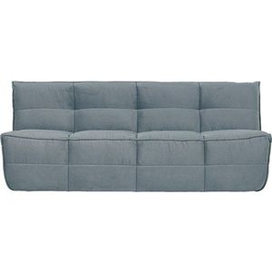 Modrá sametová pohovka 204 cm Cluster – vtwonen obraz