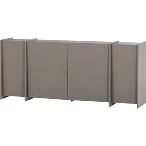 Šedá komoda v dekoru jasanu 200x85x44 cm Brock – WOOOD obraz