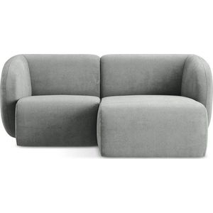 Šedá žinylková rohová pohovka (pravý roh/s lenoškou) Lani – Makamii obraz