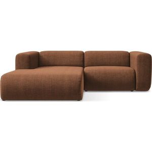 Rohová pohovka v terakotové barvě (levý roh/s lenoškou) Ekahi – Makamii obraz