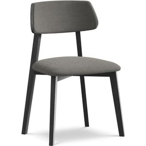 Šedá jídelní židle z masivního dřeva Niu – Makamii obraz