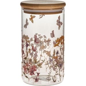 Skleněná dóza na potraviny Flowers – Dakls obraz