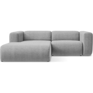 Světle šedá rohová pohovka (levý roh/s lenoškou) Ekahi – Makamii obraz