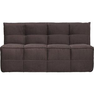 Hnědá sametová polstrovaná lavice Cluster – vtwonen obraz