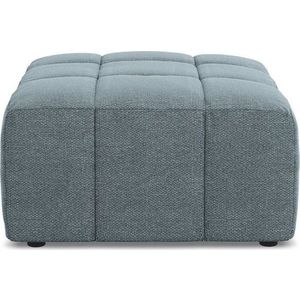 Modrá podnožka z textilie bouclé Aloha – Makamii obraz