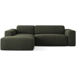 Zelená rohová pohovka (levý roh/s lenoškou) Keli – Makamii obraz