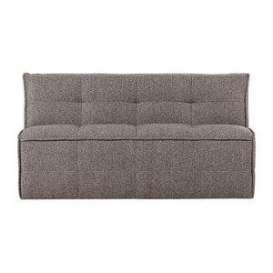 Hnědá polstrovaná lavice z textilie bouclé Cluster – vtwonen obraz