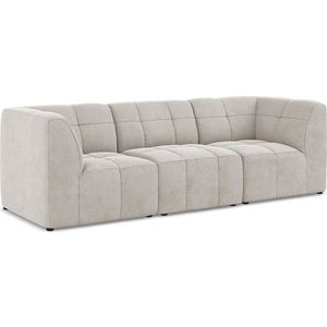 Béžová sametová pohovka 255 cm Aloha – Makamii obraz