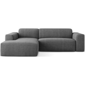 Šedá rohová pohovka (levý roh/s lenoškou) Keli – Makamii obraz