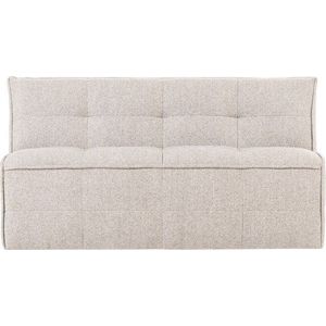 Béžová polstrovaná lavice z textilie bouclé Cluster – vtwonen obraz