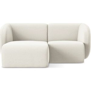 Béžová sametová rohová pohovka (levý roh/s lenoškou) Lani – Makamii obraz