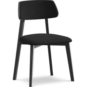 Černá jídelní židle z masivního dřeva Niu – Makamii obraz