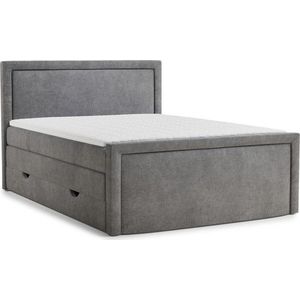 Šedá boxspring postel s úložným prostorem 200x200 cm Fresco – Maison de Rêve obraz