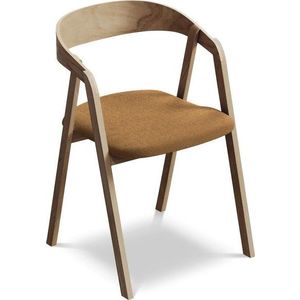 Jídelní křeslo z masivního dřeva v terakotové barvě Erika – Makamii obraz