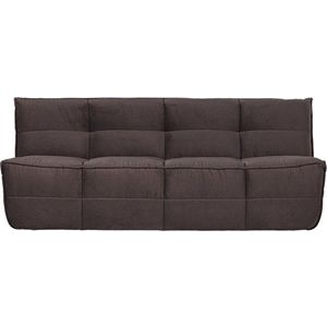 Hnědá sametová pohovka 204 cm Cluster – vtwonen obraz