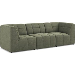 Zelená pohovka z textilie bouclé 255 cm Aloha – Makamii obraz