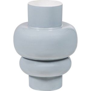 Světle šedá kovová váza (výška 27 cm) Auri – WOOOD obraz