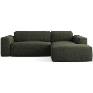 Zelená rohová pohovka (pravý roh/s lenoškou) Keli – Makamii obraz