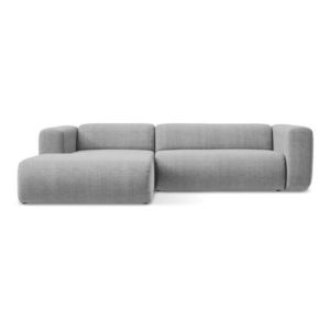 Světle šedá rohová pohovka (levý roh/s lenoškou) Ekahi – Makamii obraz