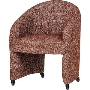 Čalouněná kancelářská židle v terakotové barvě Cordo – WOOOD obraz