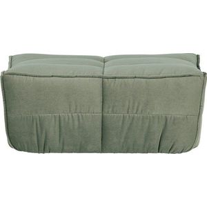 Zelená čalouněná sametová podnožka Cluster – vtwonen obraz