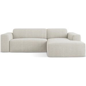 Béžová rohová pohovka (pravý roh/s lenoškou) Keli – Makamii obraz