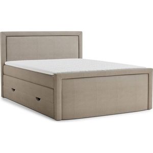 Béžová boxspring postel s úložným prostorem 160x200 cm Fresco – Maison de Rêve obraz