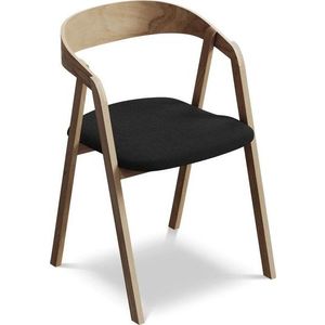 Černé jídelní křeslo z masivního dřeva Erika – Makamii obraz