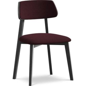 Vínová jídelní židle z masivního dřeva Niu – Makamii obraz