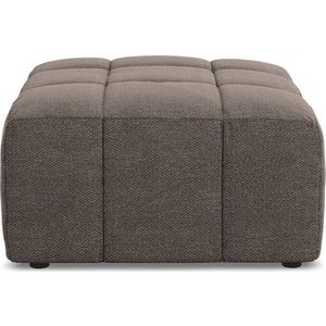 Hnědá podnožka z textilie bouclé Aloha – Makamii obraz